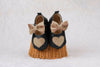 Tiny Bugs Girls Heart Bow Detailing Booties - Black & Gold - Distacart