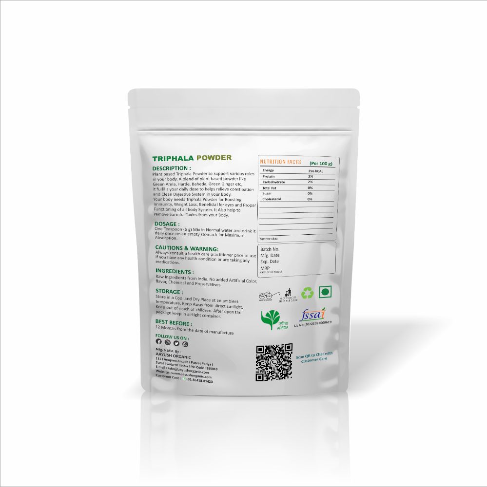 AO Organic Triphala Powder - Distacart