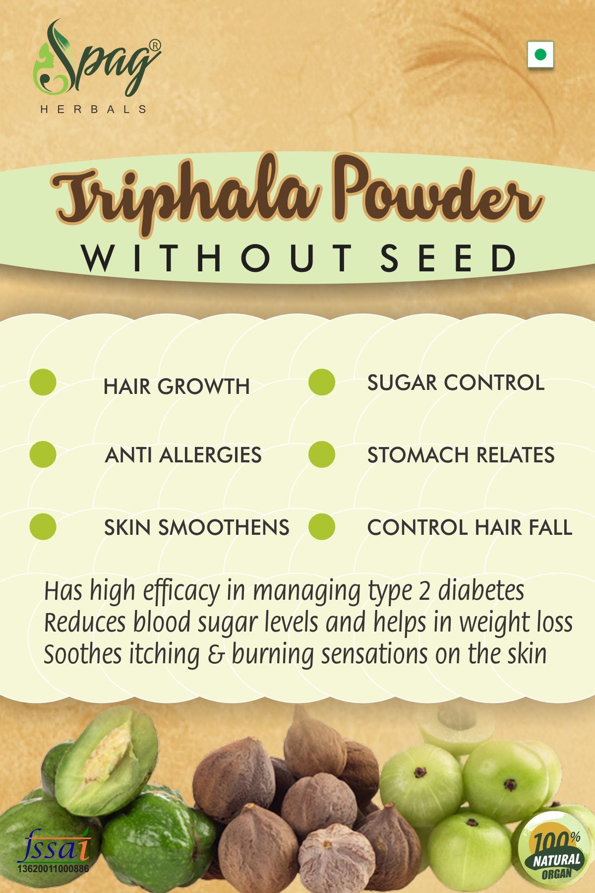 Spag Herbals Triphala Powder - Distacart