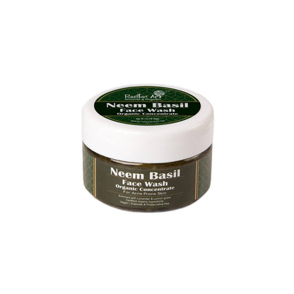 Rustic Art Neem Basil Face Wash Organic Concentrate - Distacart
