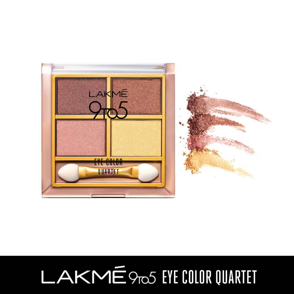 Lakme 9To5 Eye Color Quartet Eye Shawdow - Silk Route - Distacart