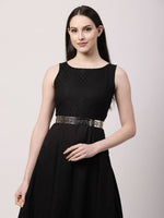 Thumbnail for NVR Women Circular Silver Plated Adjustable Broad Belt - Distacart