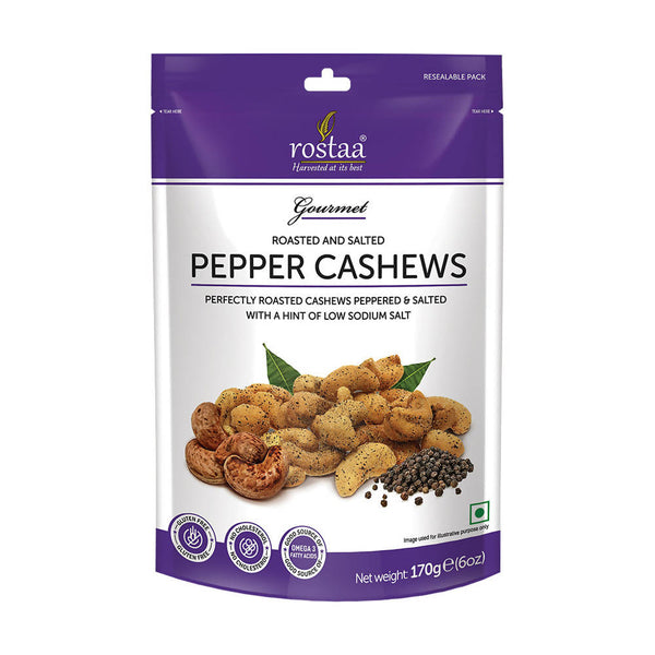 Rostaa Roasted & Salted Pepper Cashews