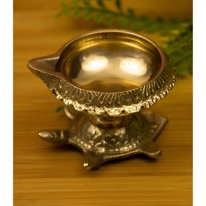 Spillbox Gold Toned Vasthu Deep Pooja Essentials - Distacart