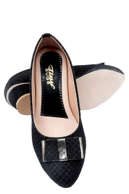 Tiny Bugs Girls Party Wear Ballerinas - Black - Distacart