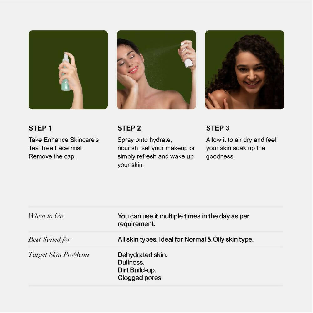 Enhance Skincare Tea Tree Face Mist - Distacart
