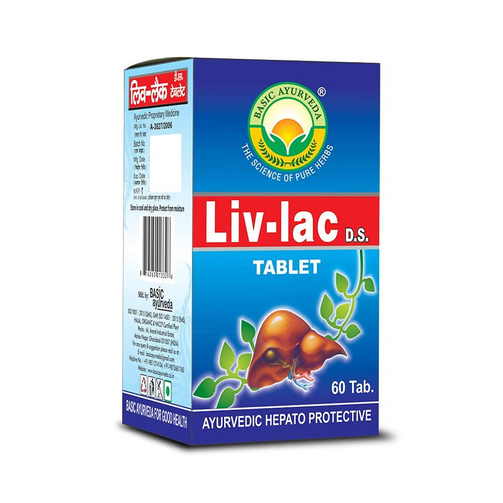 Basic Ayurveda Liv-Lac D.S. 60 Tablets