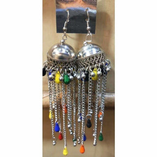 Jaipur Long Chain Jhumki Earrings