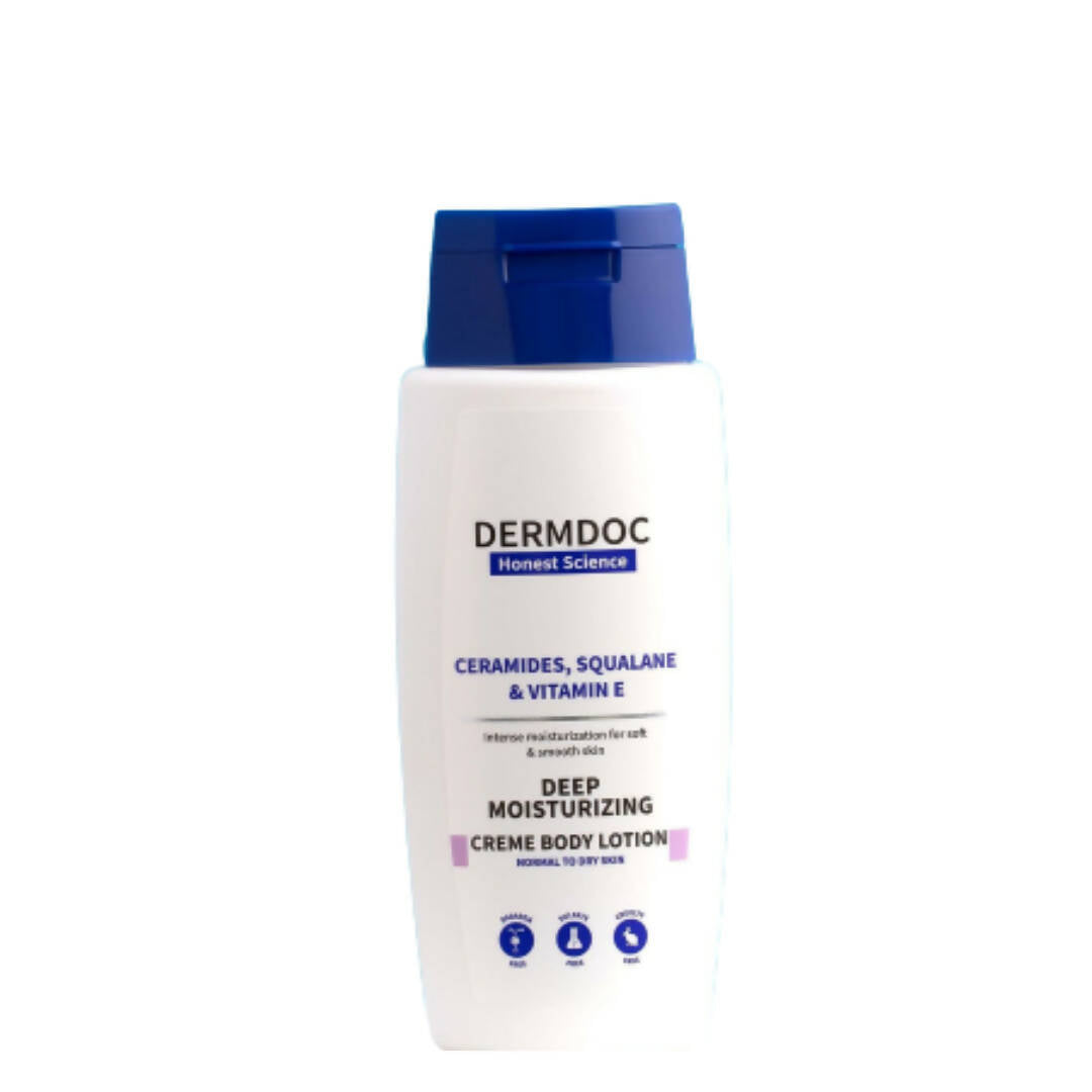 Dermdoc Ceramides, Squalane & Vitamin E Deep Moisturising Creme Body Lotion - Distacart