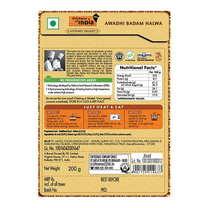 Kitchens of India Awadhi Badam Halwa - Distacart