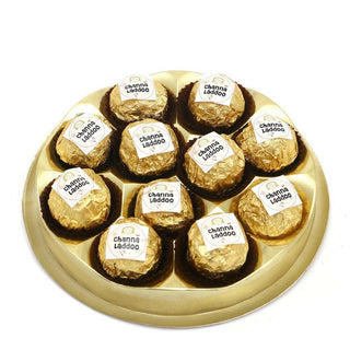 Ghasitaram Round Box Of 11 Channa Laddoos - Distacart