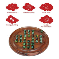 Thumbnail for Desi Toys Solitaire , Brainvita , Buddhijaal Game with Marbles - Distacart