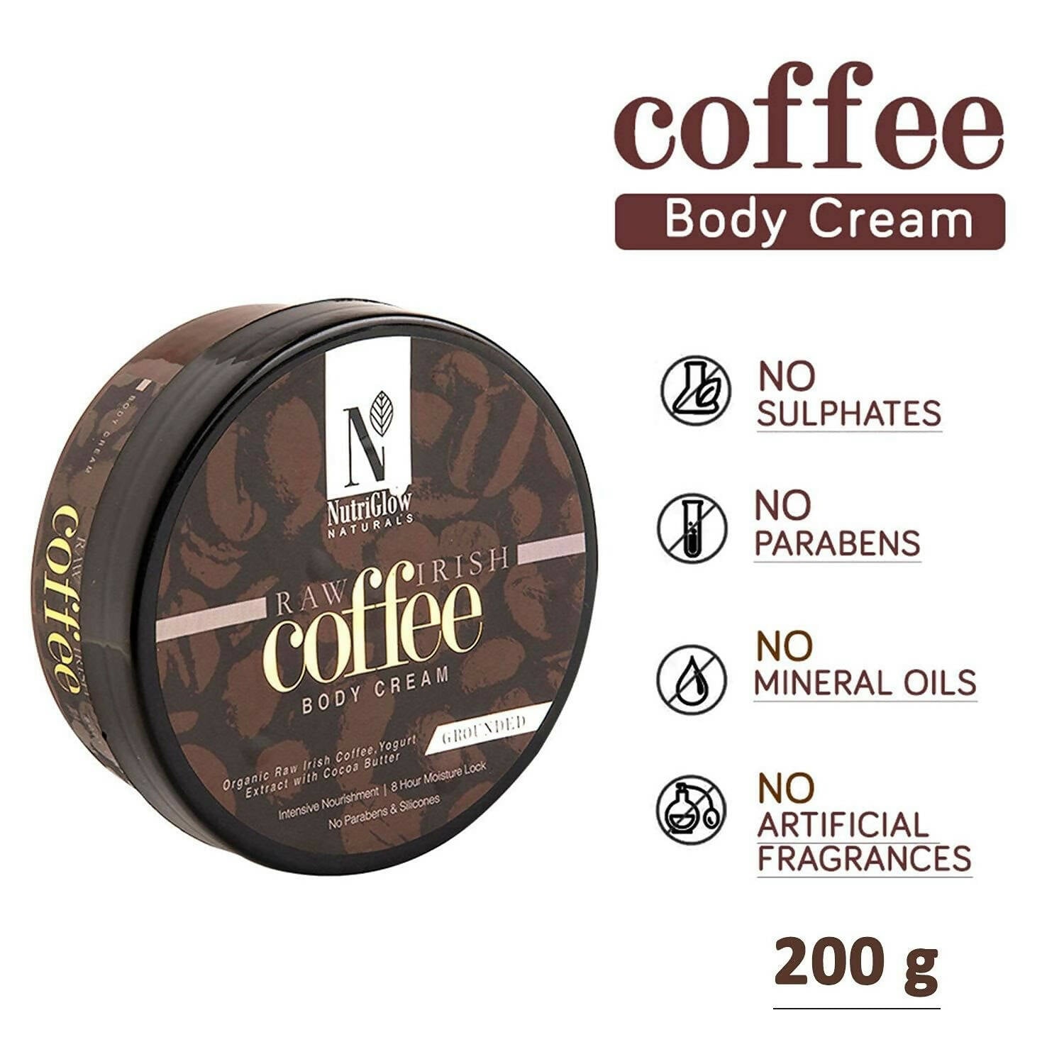 NutriGlow NATURAL'S Coffee Body Cream - Distacart