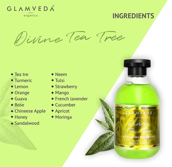 Glamveda Divine Tea Tree Nourishing Body Wash