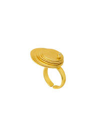 Thumbnail for NVR Women's Western Gold Plated Ajustable Finger Ring - Distacart