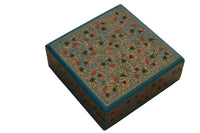Thumbnail for Nizalia Chinar Leaf Embossed Blue Paper Mache Square Coasters