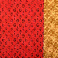 Thumbnail for Vamika Printed Cotton Cream & Red Color Bedsheet With Pillow Covers (LEOC_GADD_R) - Distacart