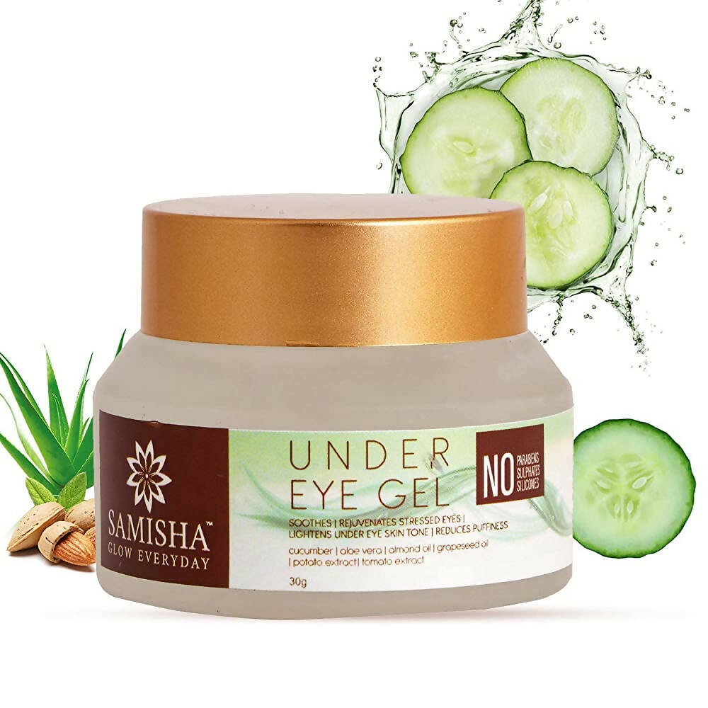 Samisha Organic Under Eye Dark Circles Removal Cream Gel - Distacart