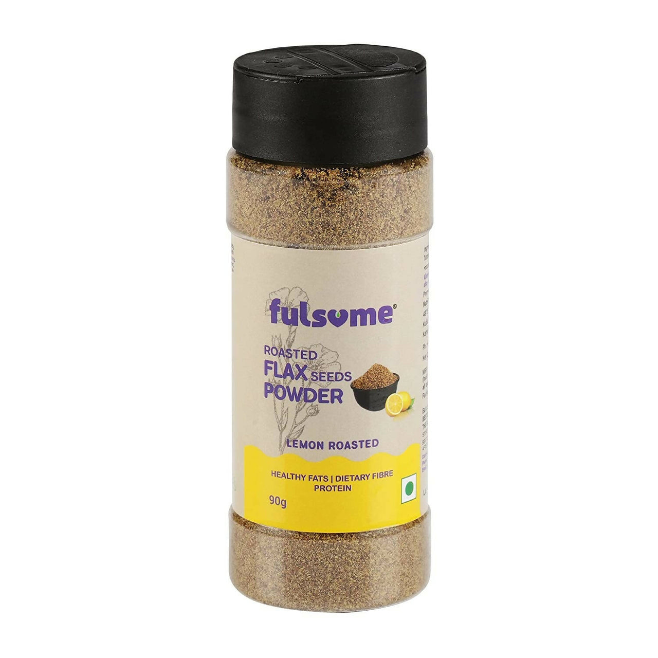 Fulsome Roasted Flax Seeds Powder - Lemon Roasted - Distacart