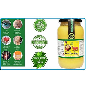 Yugmantra Organic Foods Pure A2 Natural Desi Cow Ghee Health benifits