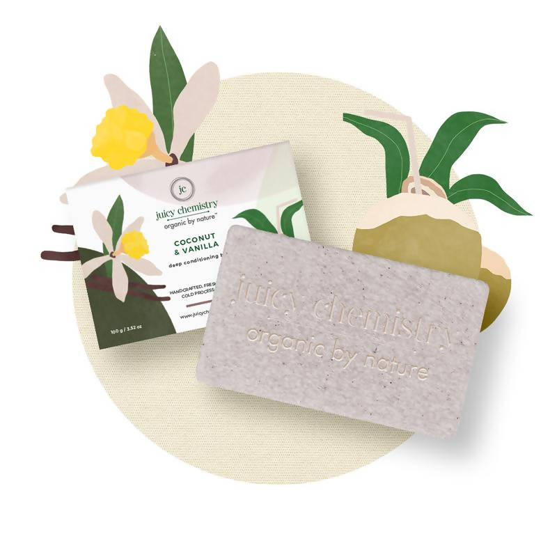 Juicy Chemistry Coconut & Vanilla Organic Soap - Distacart