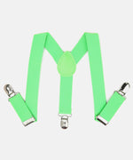 Thumbnail for Manet Boys Solid Suspenders - Green - Distacart