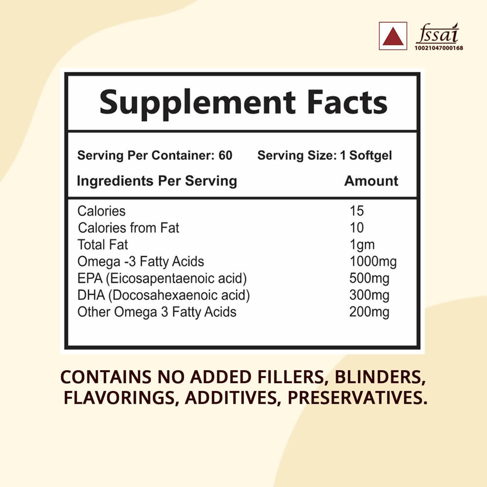Mountainor Triple Strength Omega-3 Fish Oil Softgels - Distacart