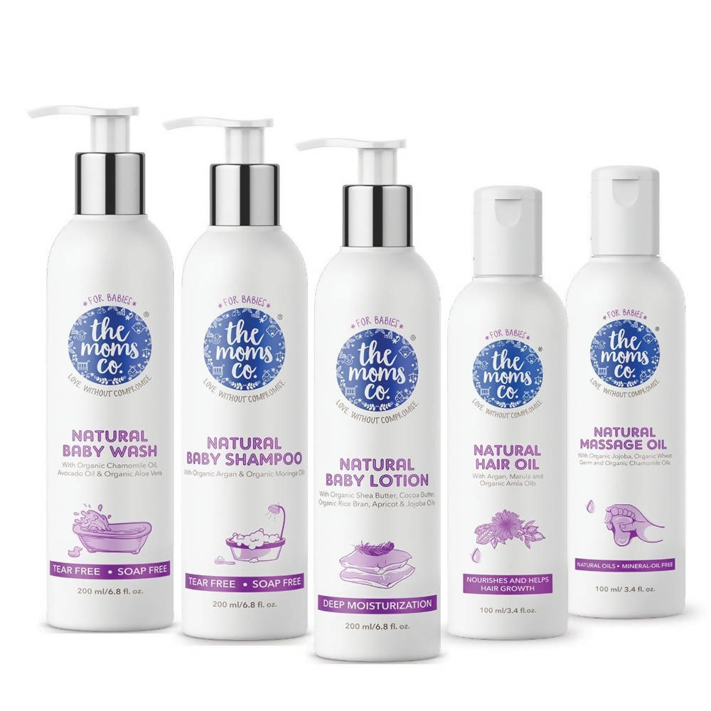The Moms Co Natural Baby Bath & Body Essentials