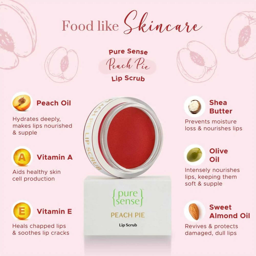PureSense Peach Pie Lip Scrub - Distacart