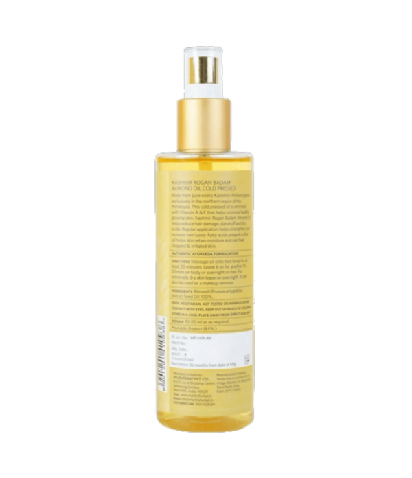 Mantra Herbal Kashmir Rogan Badam Almond Oil Cold Pressed - Distacart