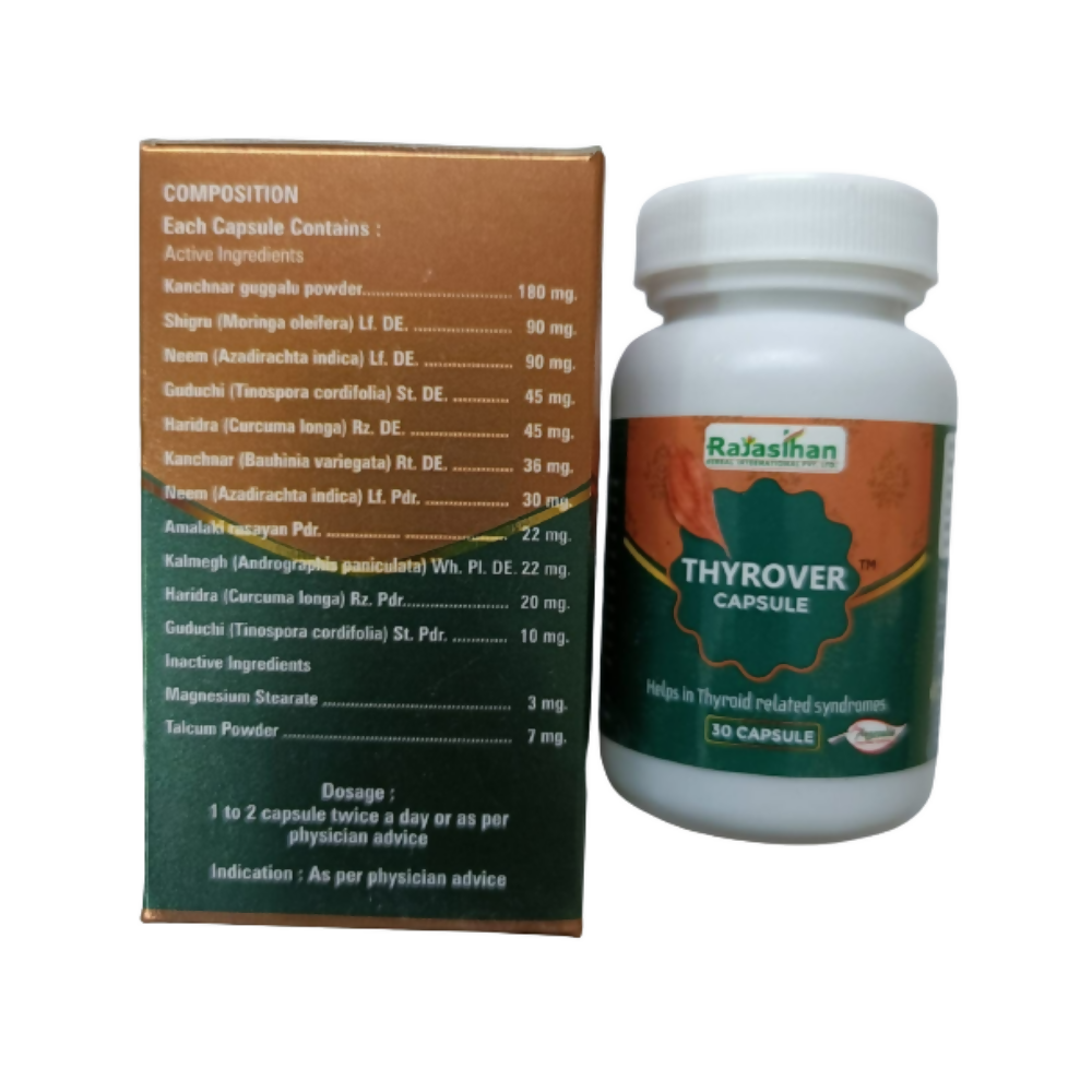 Rajasthan Herbals International Thyrovrer Capsules - Distacart