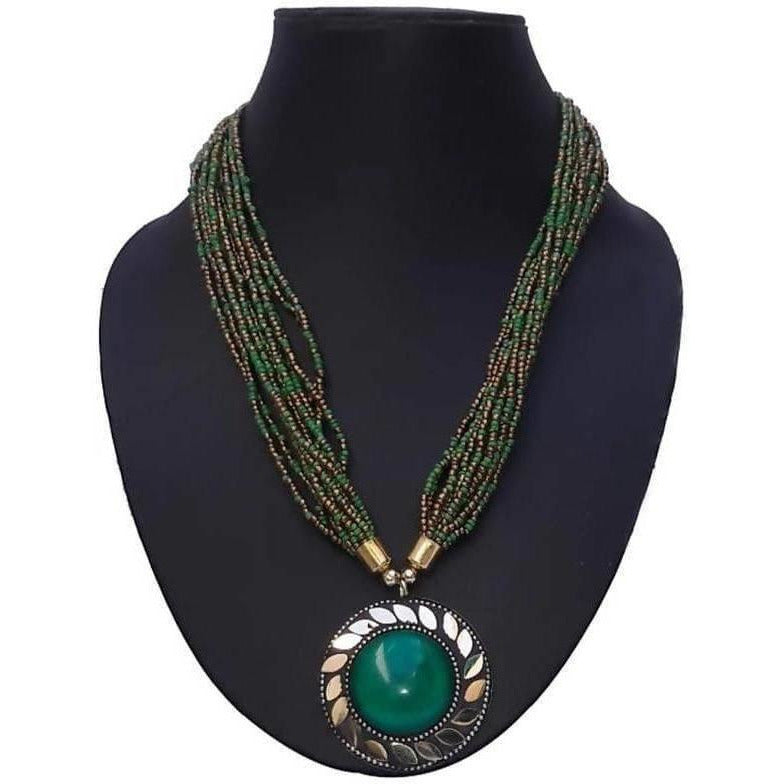 Latest traditional Jwellery set for women Color-Green