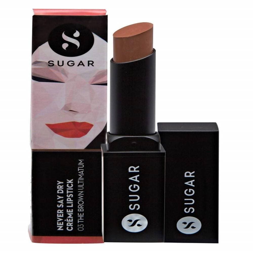 Sugar Never Say Dry Creme Lipstick - The Brown Ultimatum (Nude Brown) - Distacart