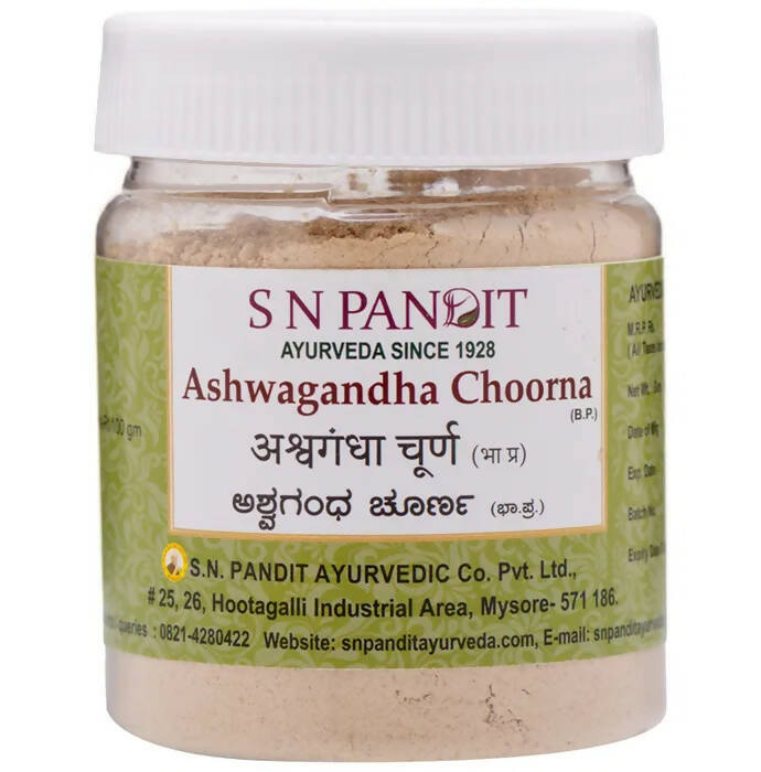 S N Pandit Ayurveda Ashwagandha Choorna - Distacart