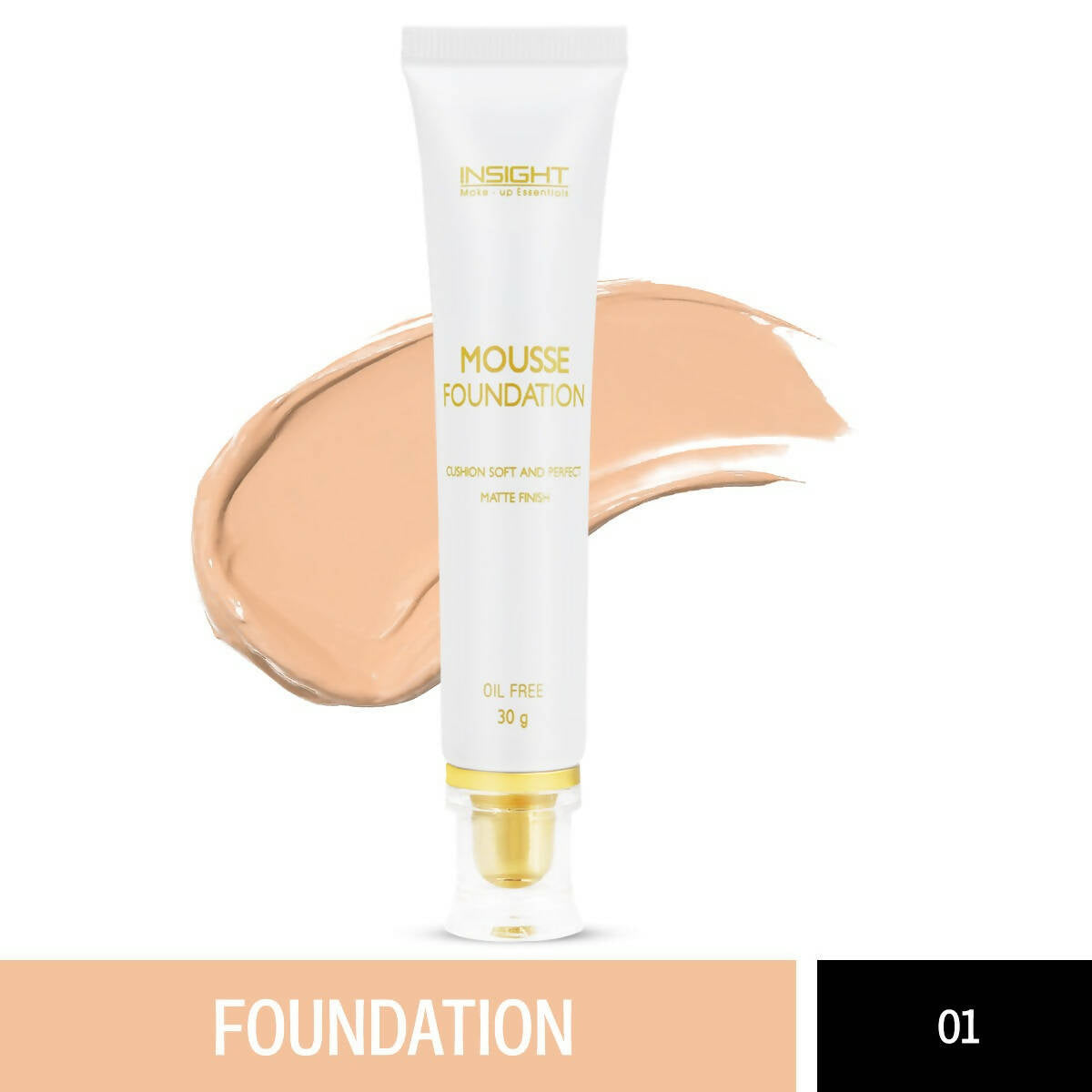 Insight Cosmetics Mousse Foundation - 01 Cream Natural - Distacart