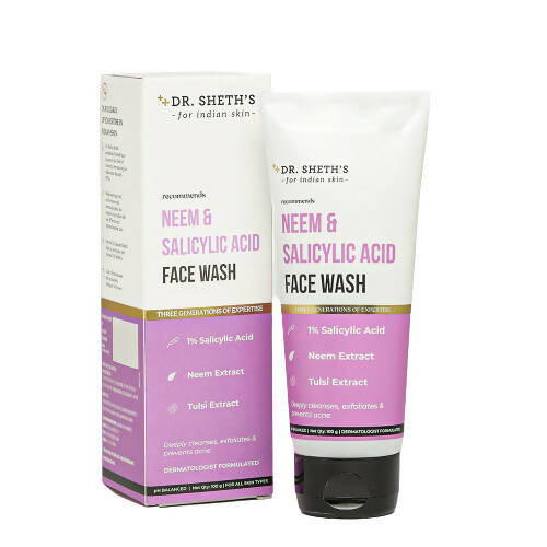 Dr. Sheth's Neem & Salicylic Acid Face Wash - Distacart