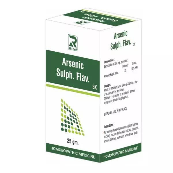 Dr. Raj Homeopathy Arsenic Sulph Flav Tablets