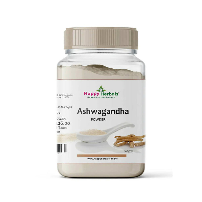 Happy Herbals Ashwagandha Powder - Distacart