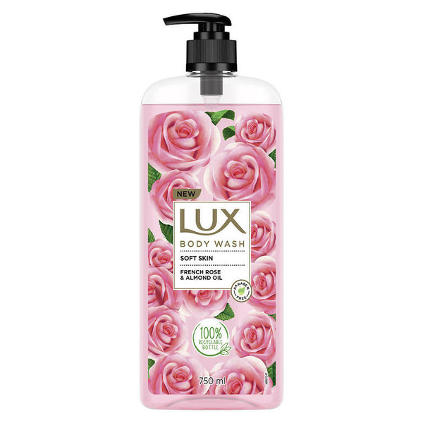 Lux Body Wash with French Rose Fragrance & Almond Oil - Distacart