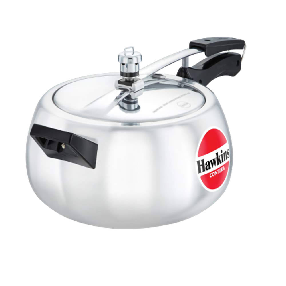 Hawkins Contura Pressure Cooker 5 Litre - Silver (HC50) - Distacart