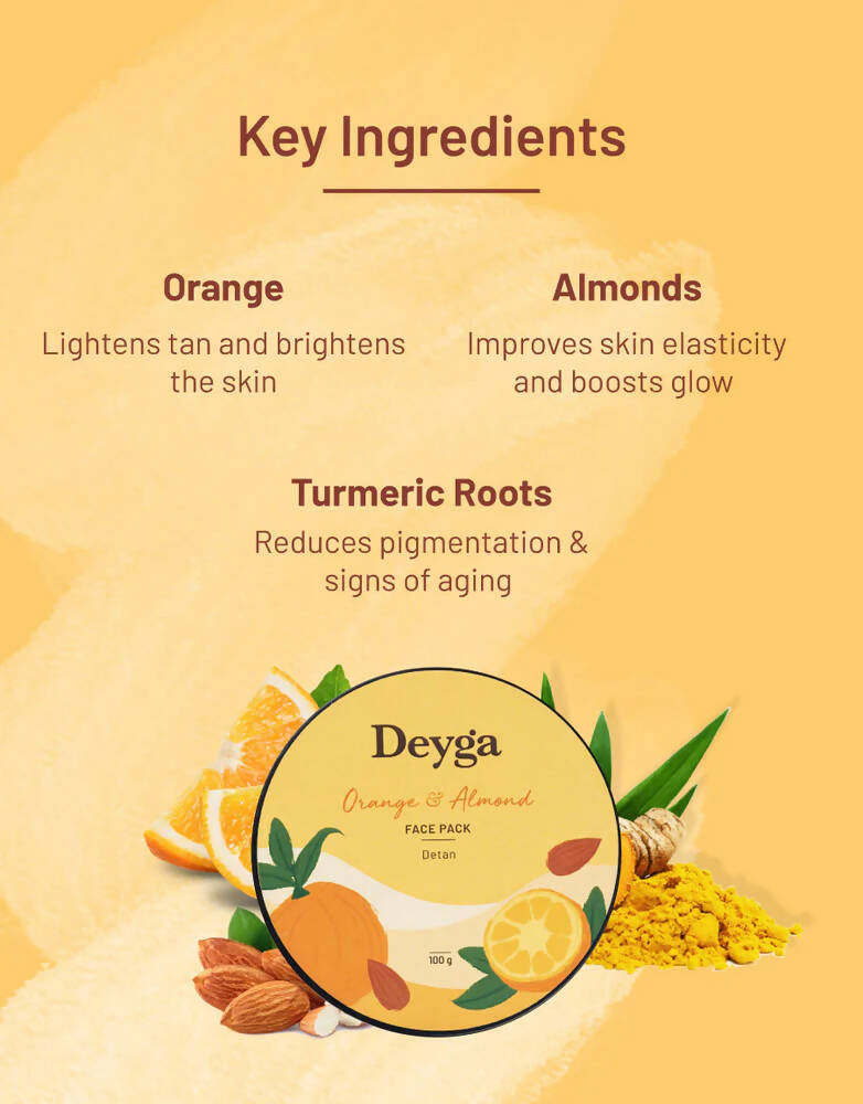 Deyga Orange & Almond Face Pack - Distacart