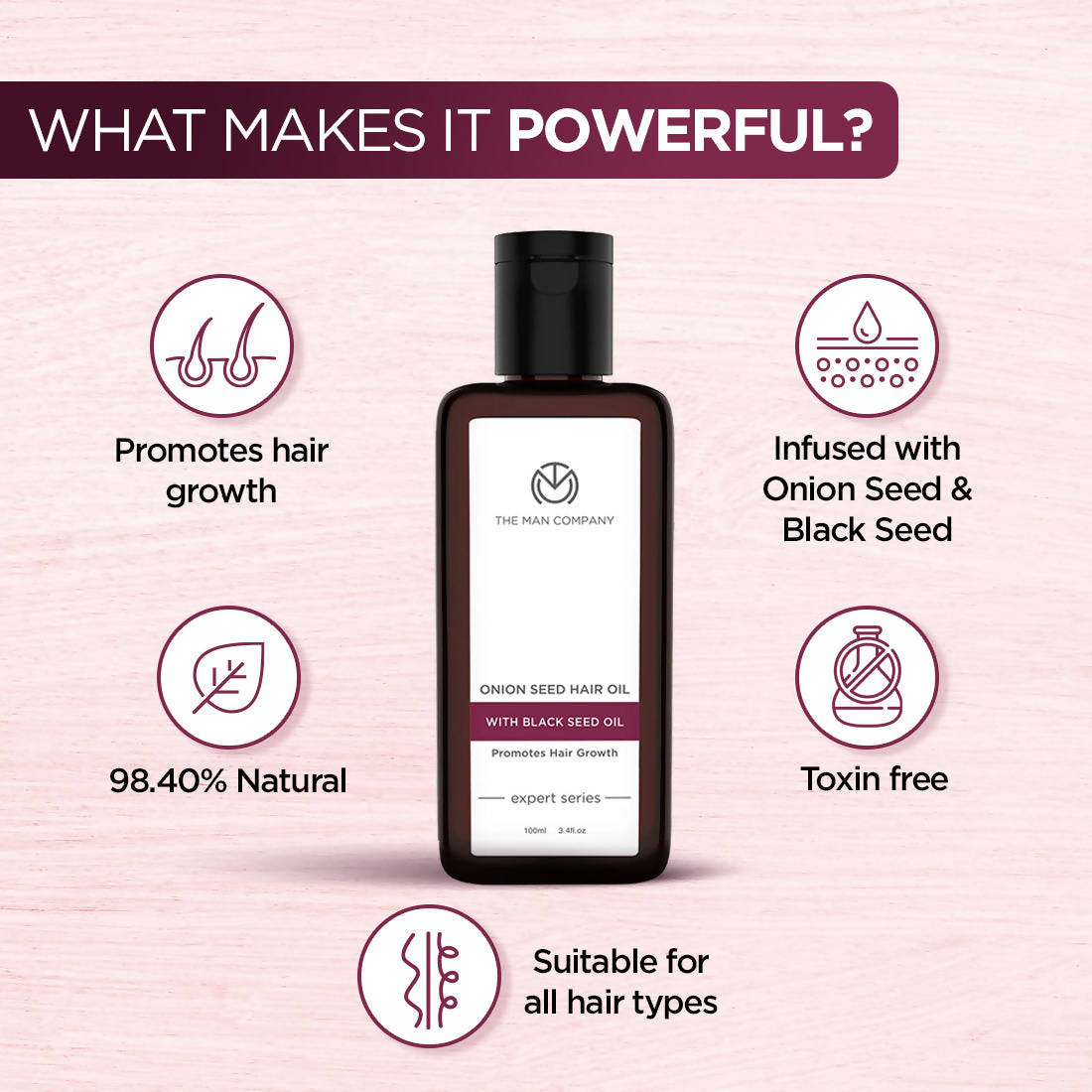 The Man Company Onion Seed Hair Oil - Distacart