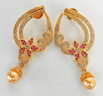 Thumbnail for Pink CZ Designer Earrings - Distacart