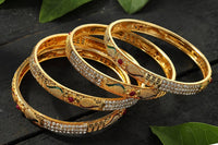 Thumbnail for Mominos Fashion Kamal Johar AD Golden Bangles Set