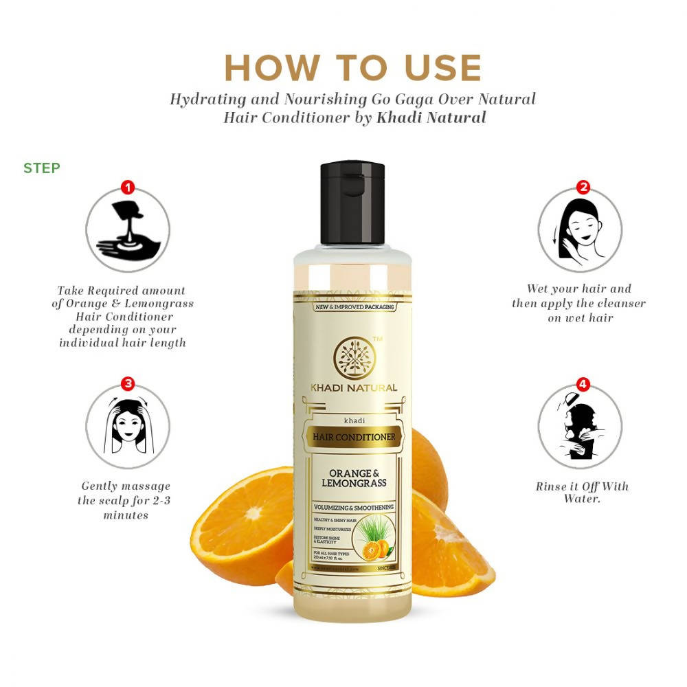 Khadi Natural Orange & Lemongrass Hair Conditioner