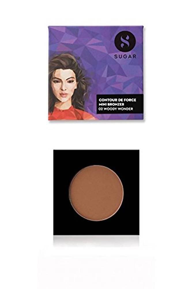 Sugar Cosmetics Contour De Force Mini Bronzer - 02 Woody Wonder - Distacart