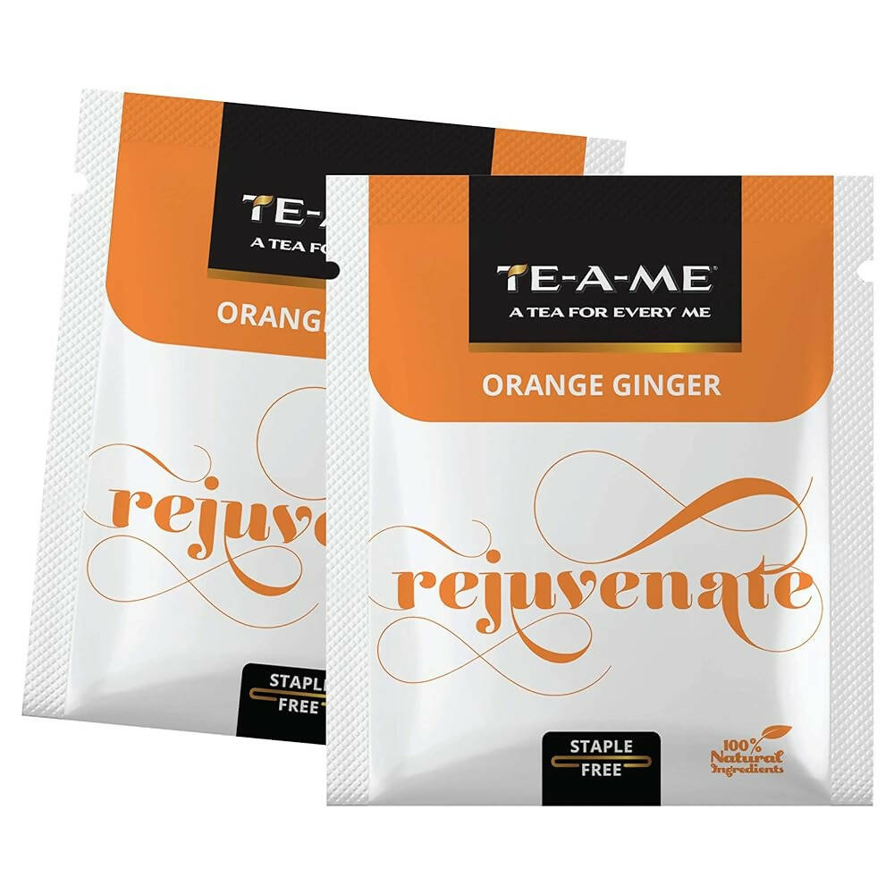 TE-A-ME Rejuvenate Orange Ginger Infusion Tea Bags - Distacart