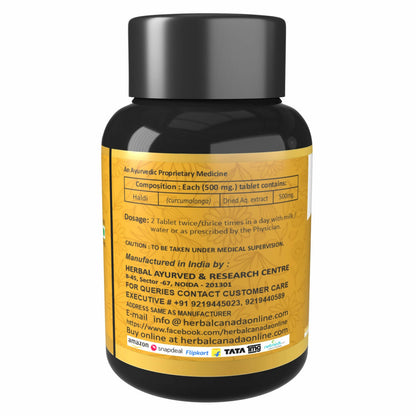 Herbal Canada Haldi Tablets - Distacart