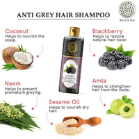 Thumbnail for Buddha Natural Grey Hair Shampoo - Distacart