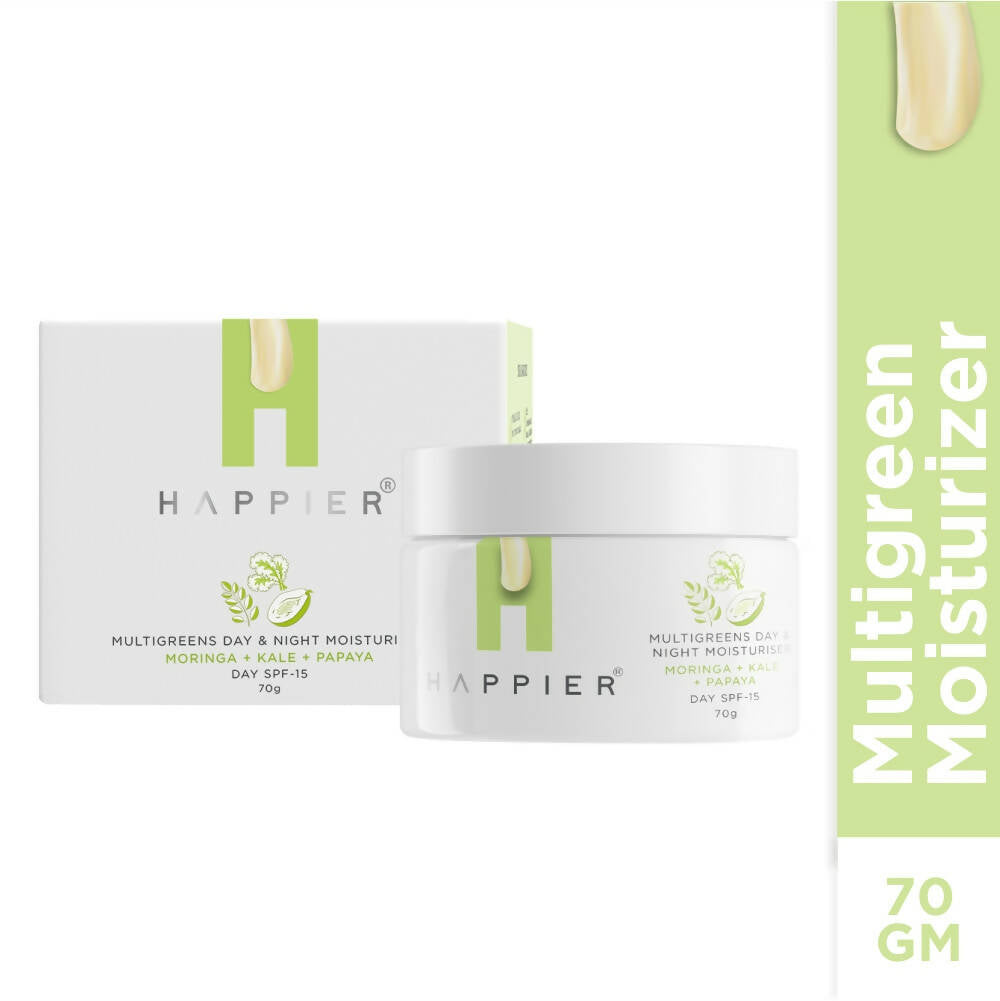 Happier Multigreens Day & Night Moisturiser - Distacart
